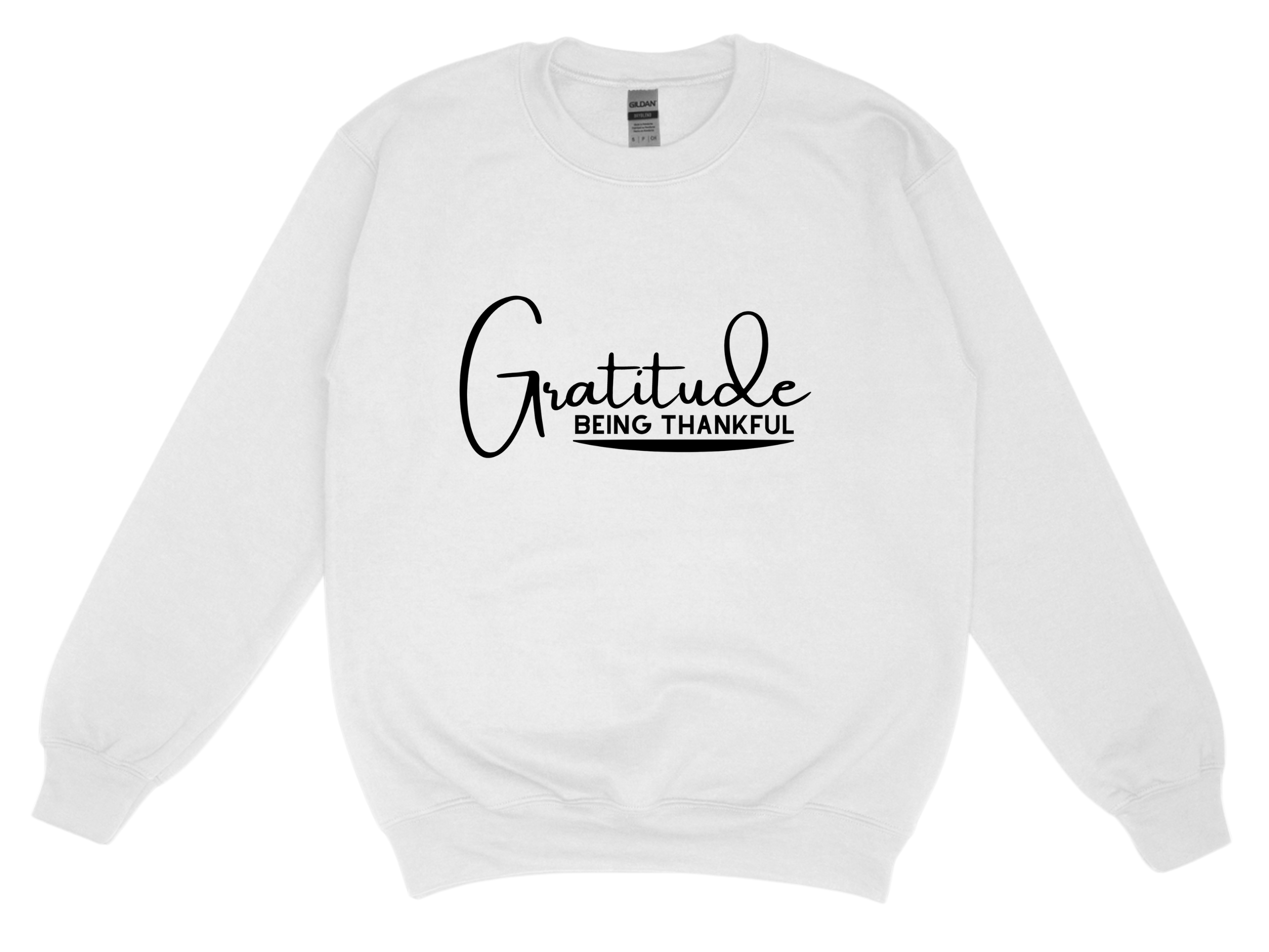 Gratitude - White Sweatshirt Main Image